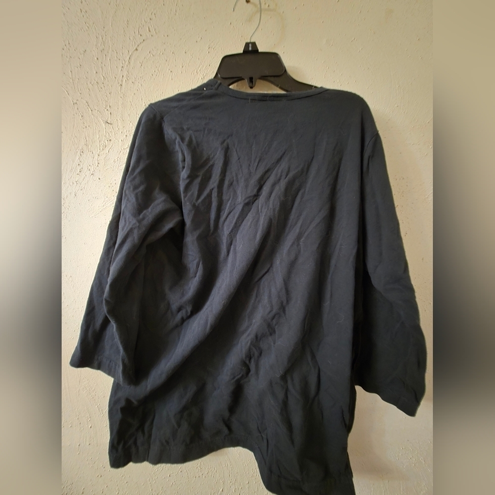 Quacker Factory Black Top with Silver Accents - Picture 3 of 3